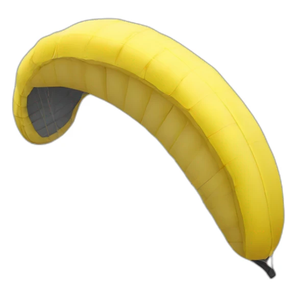 banana paragliding sticker