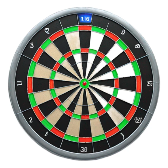 Metal dartboard  sticker