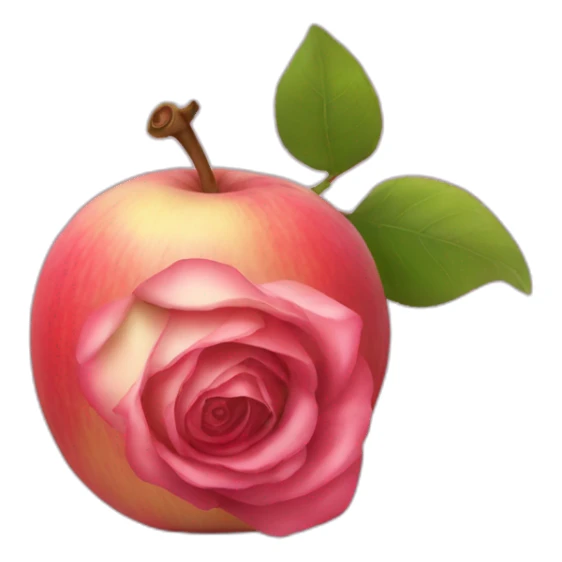 Une pomme rose sticker