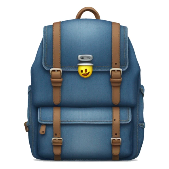 Denim backpack sticker