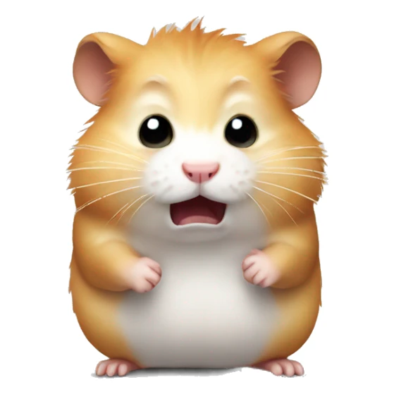angry hamster sticker