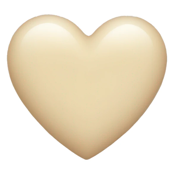 light beige heart sticker