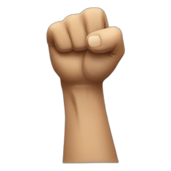 someone who raises their fist while dancing sticker