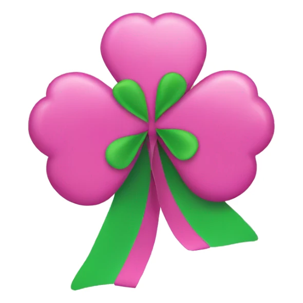 Clover with a ribbon  sticker