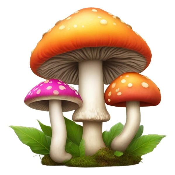 Mushroom king ruling over subjects  sticker