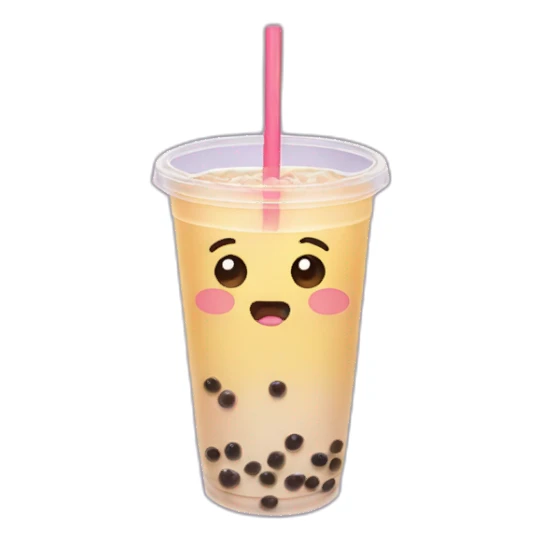 bubble tea crying sticker