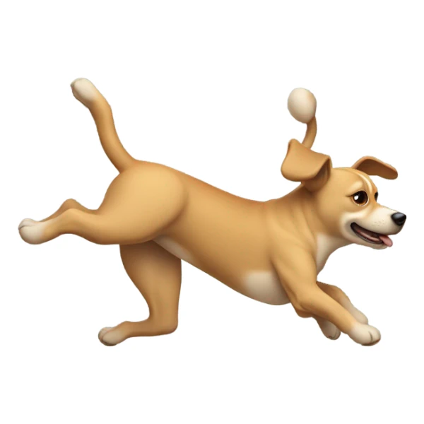 Dog doing cart wheels sticker