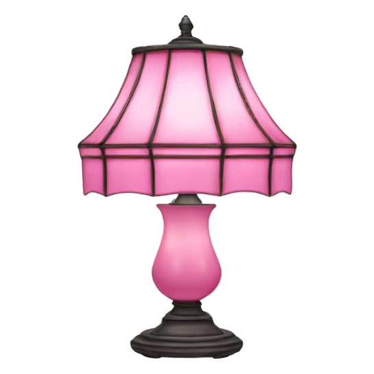 Pink Tiffany lamp sticker