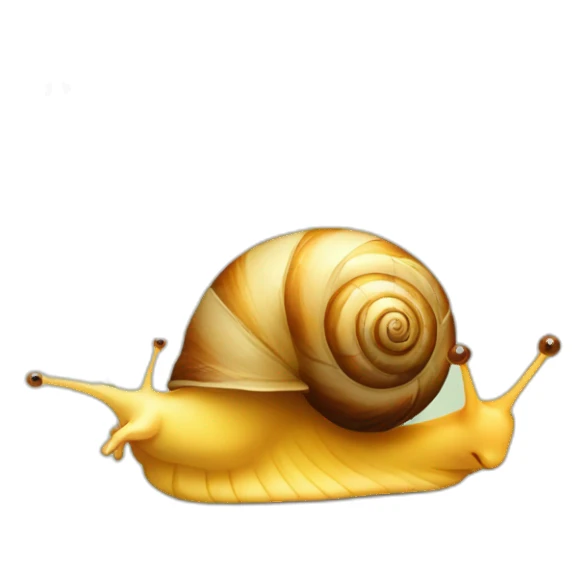 funny snail with dandelion sticker