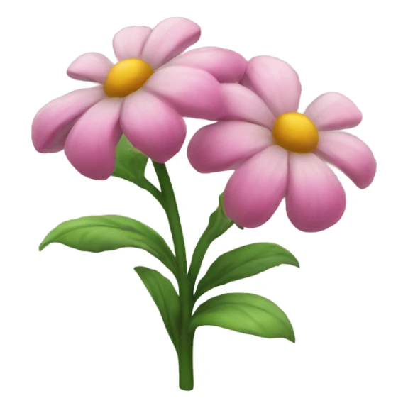 Realistic flowers sticker