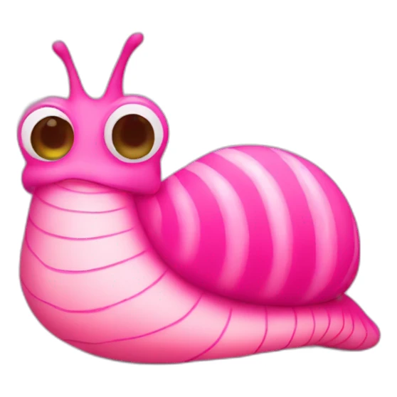 Pink slug with bikini sticker