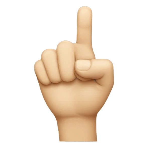 Pointing finger your side  sticker