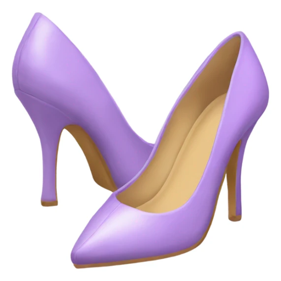 light purple pointed toe shoes sticker