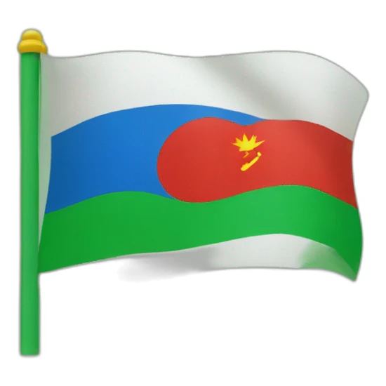 Dagestan flag sticker
