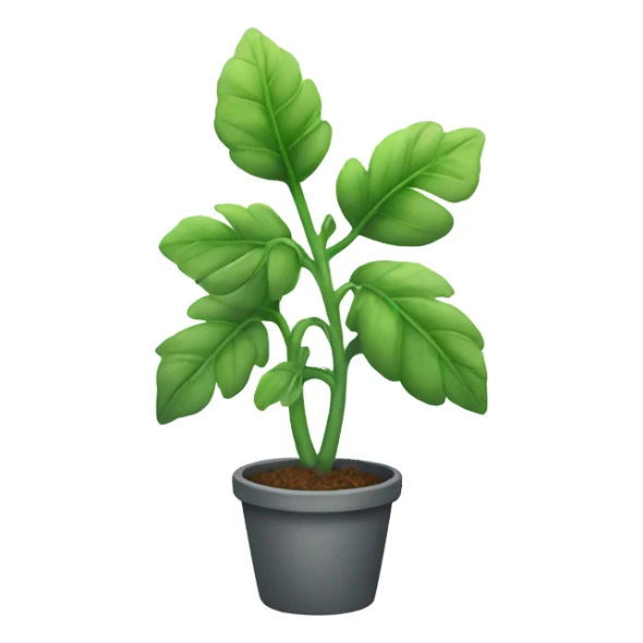 foggy green plant sticker
