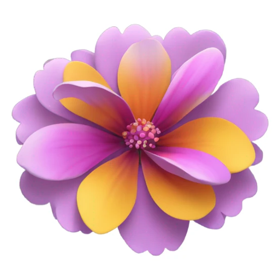 Flower with petals falling sticker