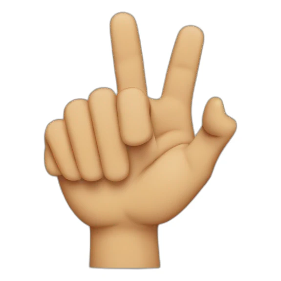 Pointing index fingers to the side sticker