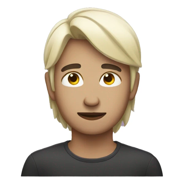 Person side eyeing sticker