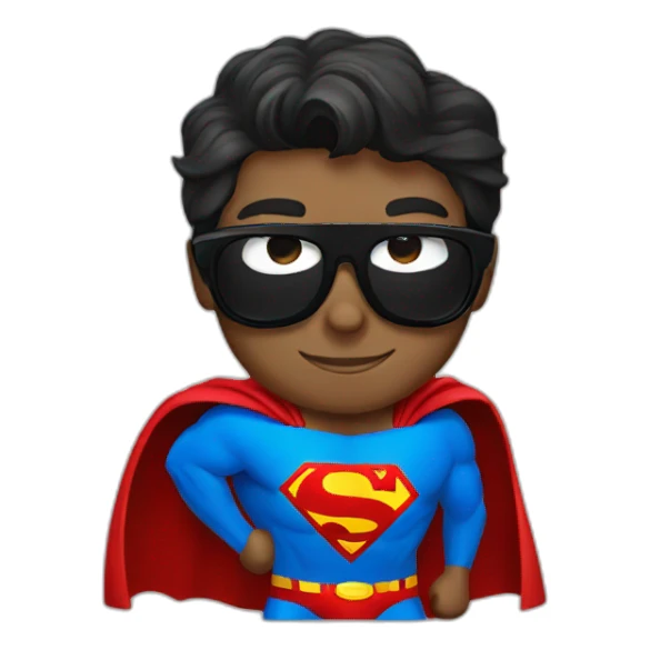 Superman with Sunglasses sticker
