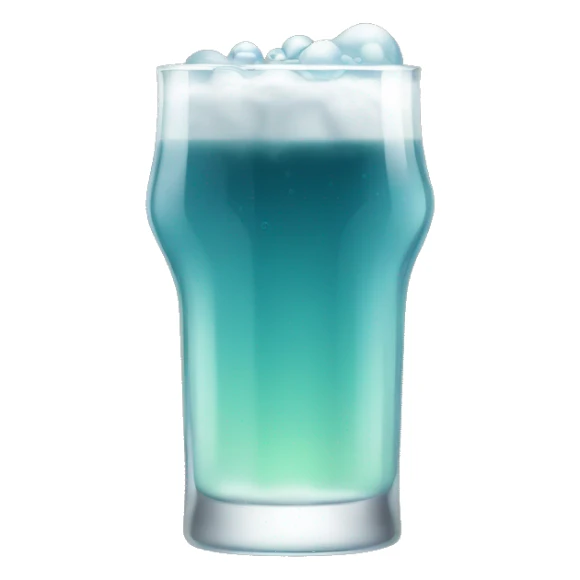 Bubbling seltzer in a glass sticker