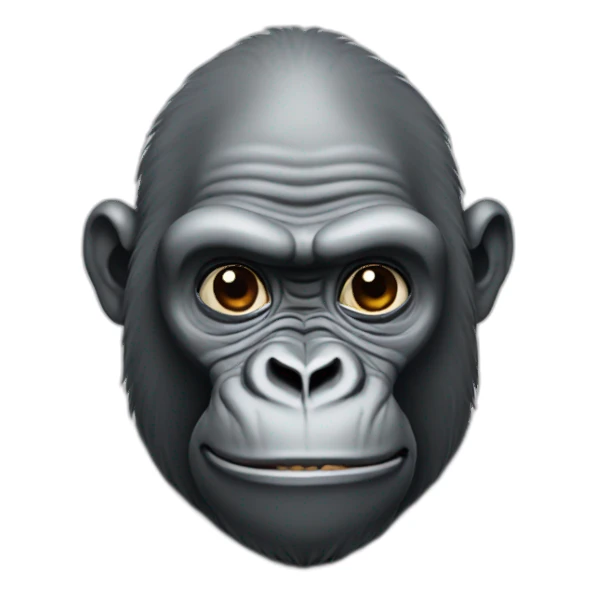 Bald headed gorilla sticker