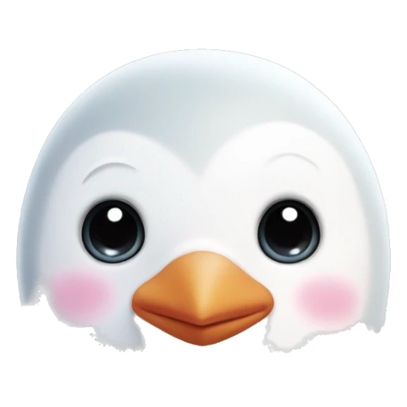 Pastel pink penguin sticker