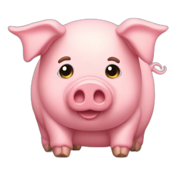 floppy-stuffed-animal-pig-full-body sticker
