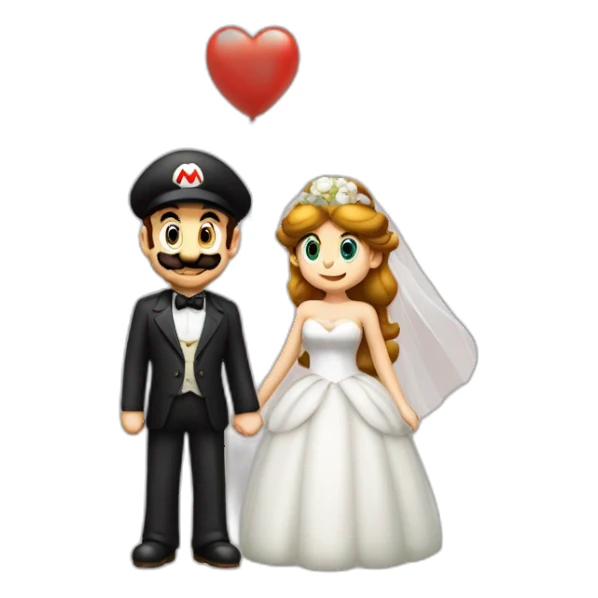Mario and Luigi marry sticker