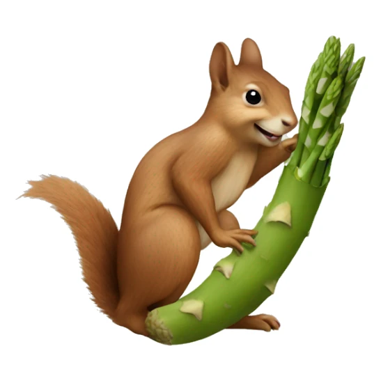 asparagus squirrel sticker
