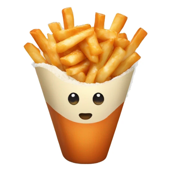 Poutine qui mange des sushi  sticker