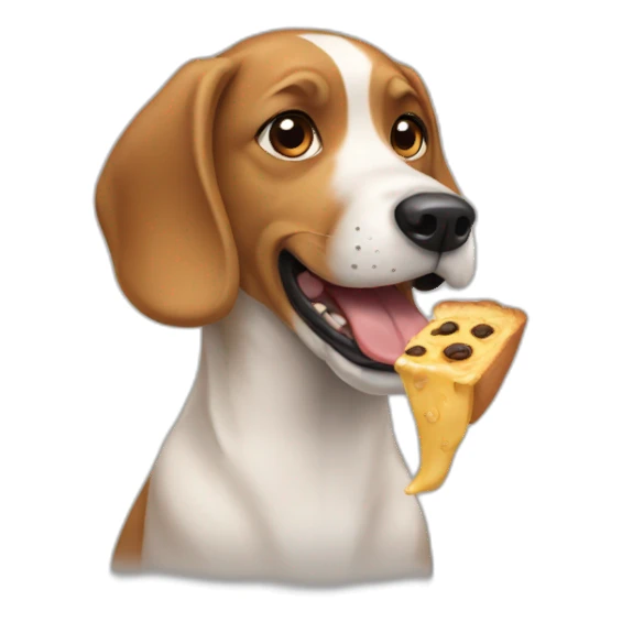 Dog eat food sticker