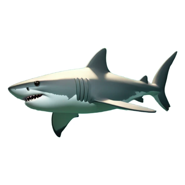 Shark in the woods sticker