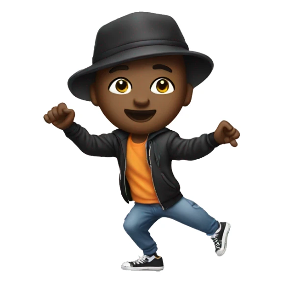 Hip hop dancing sticker