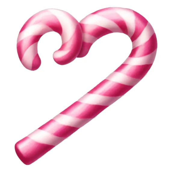 Aesthetic pink candy cane sticker