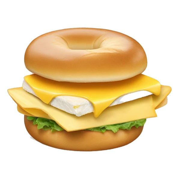 Bagel egg and cheese sandwich  sticker
