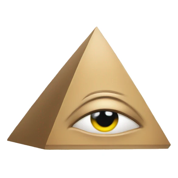 pyramid with eyes sticker