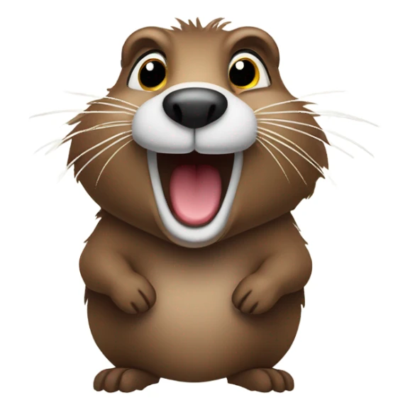 Groundhog smiling  sticker