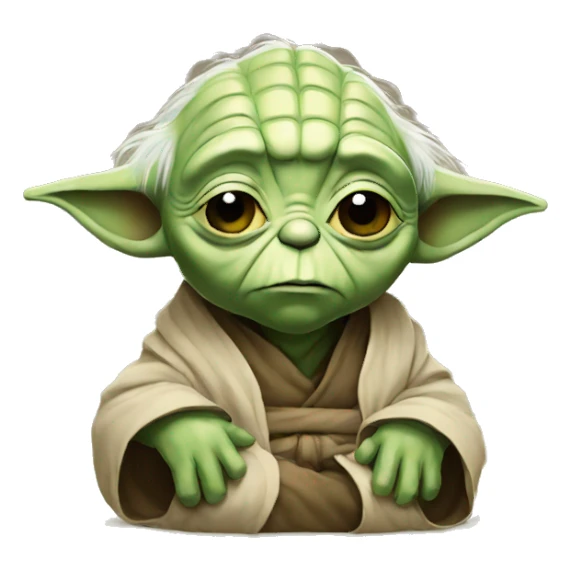 Sad yoda sticker