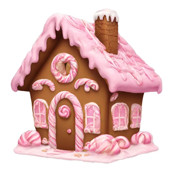 gingerbread house pink aesthetic  sticker