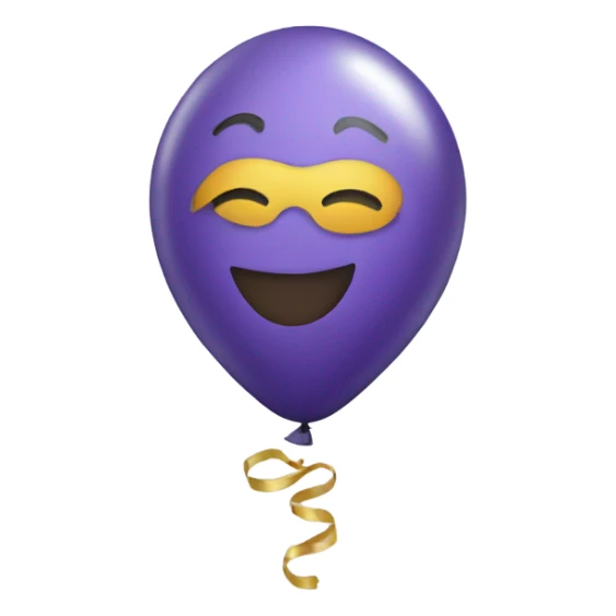 New Year balloon sticker