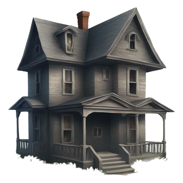 A abandoned hauned house sticker