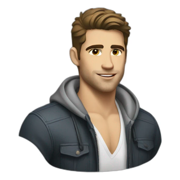 Chad white guy  sticker