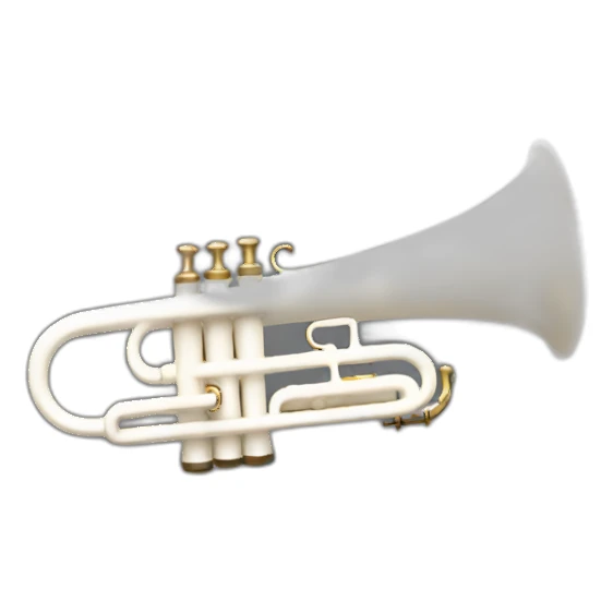 The White trumpet sticker