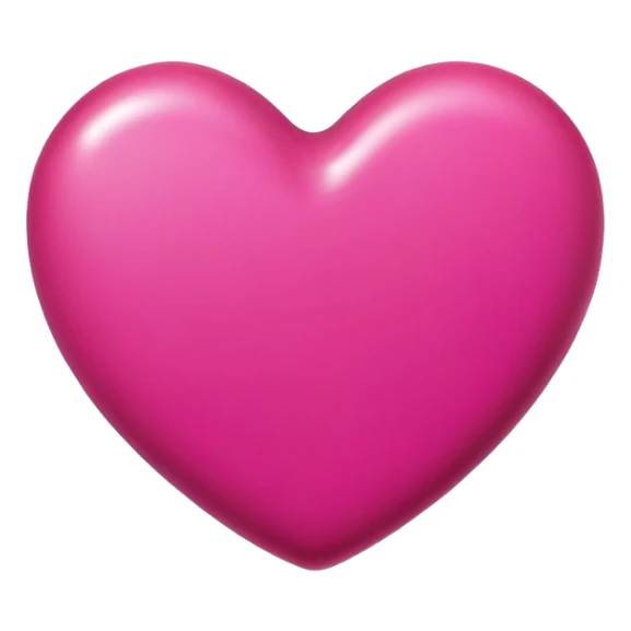 Candy heart dark hot pink  sticker