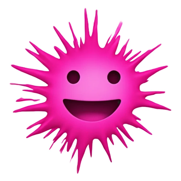Hot pink boom sticker