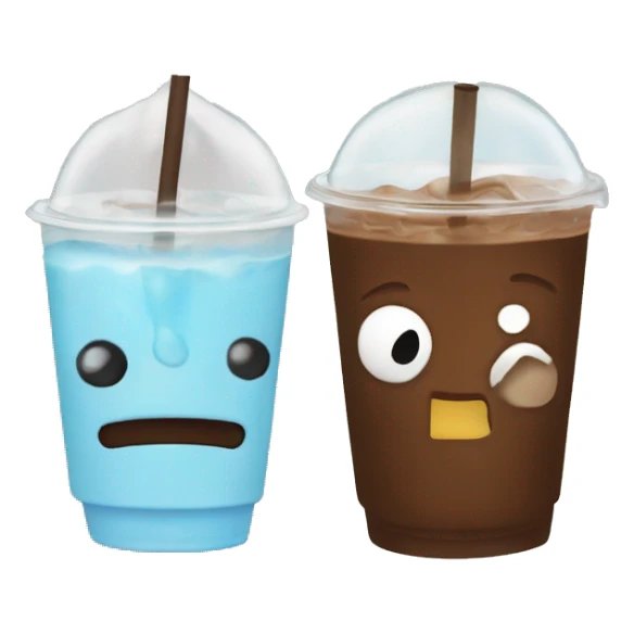 Pachacco drinking iced coffee sticker