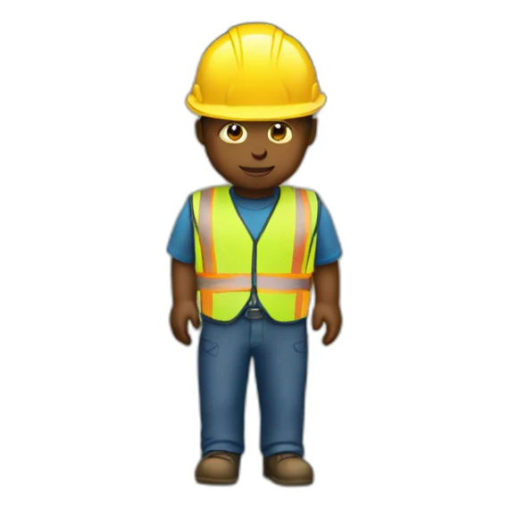 person watching road works normal clothes sticker