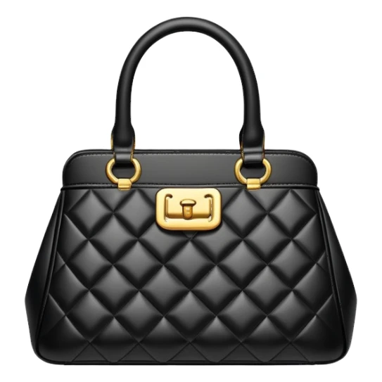 A luxury black handbag sticker
