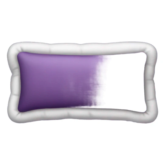 Dark purple pillow no face sticker