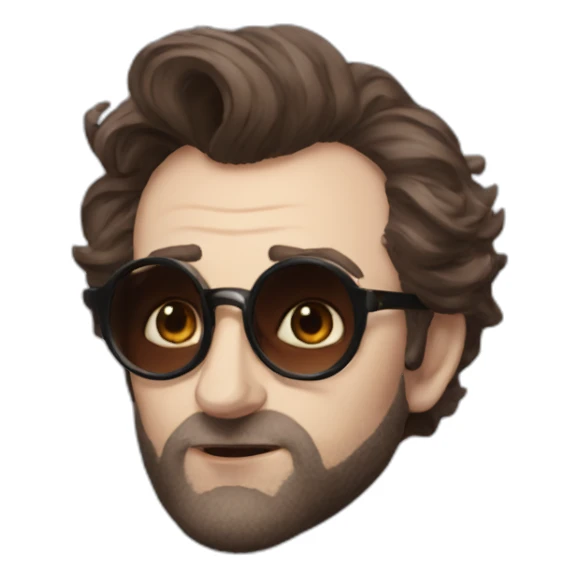 Crowley form good omens sticker